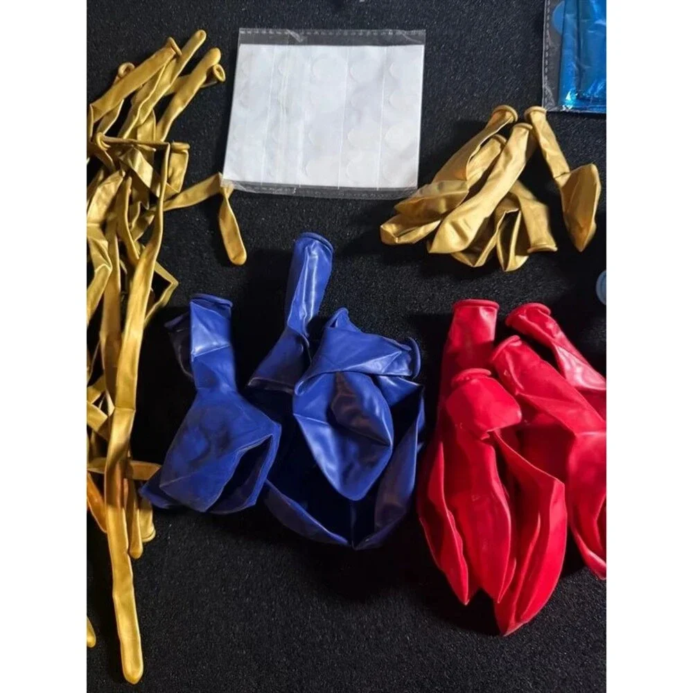 Assorted Red, Royal Blue, Light Blue & Gold-P